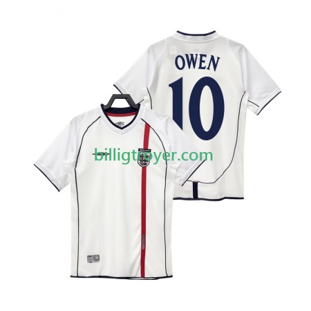 Billige Fotballdrakter England OWEN 10 Retro Hjemmedraktsett 2002 Kortermet